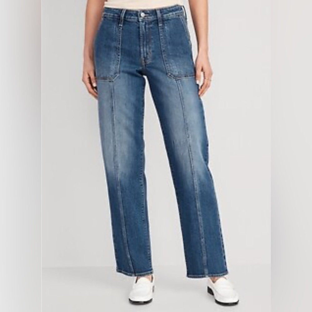 Old Navy High-Waisted OG Loose Utility Jeans
Size 10